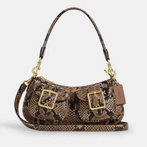 Coach Snake Print Ashton Shoulder Bag